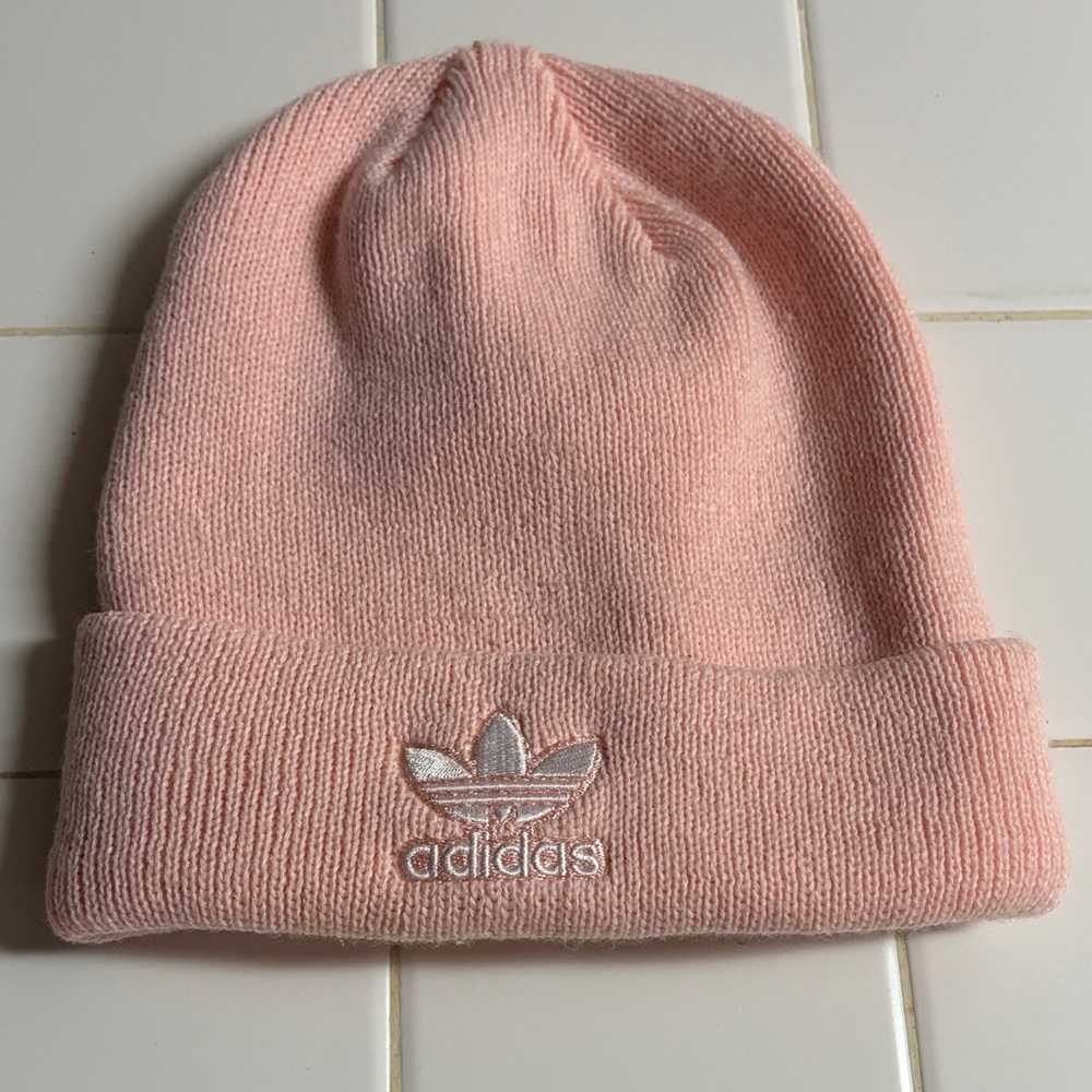 Adidas Soft Pink Knit Beanie